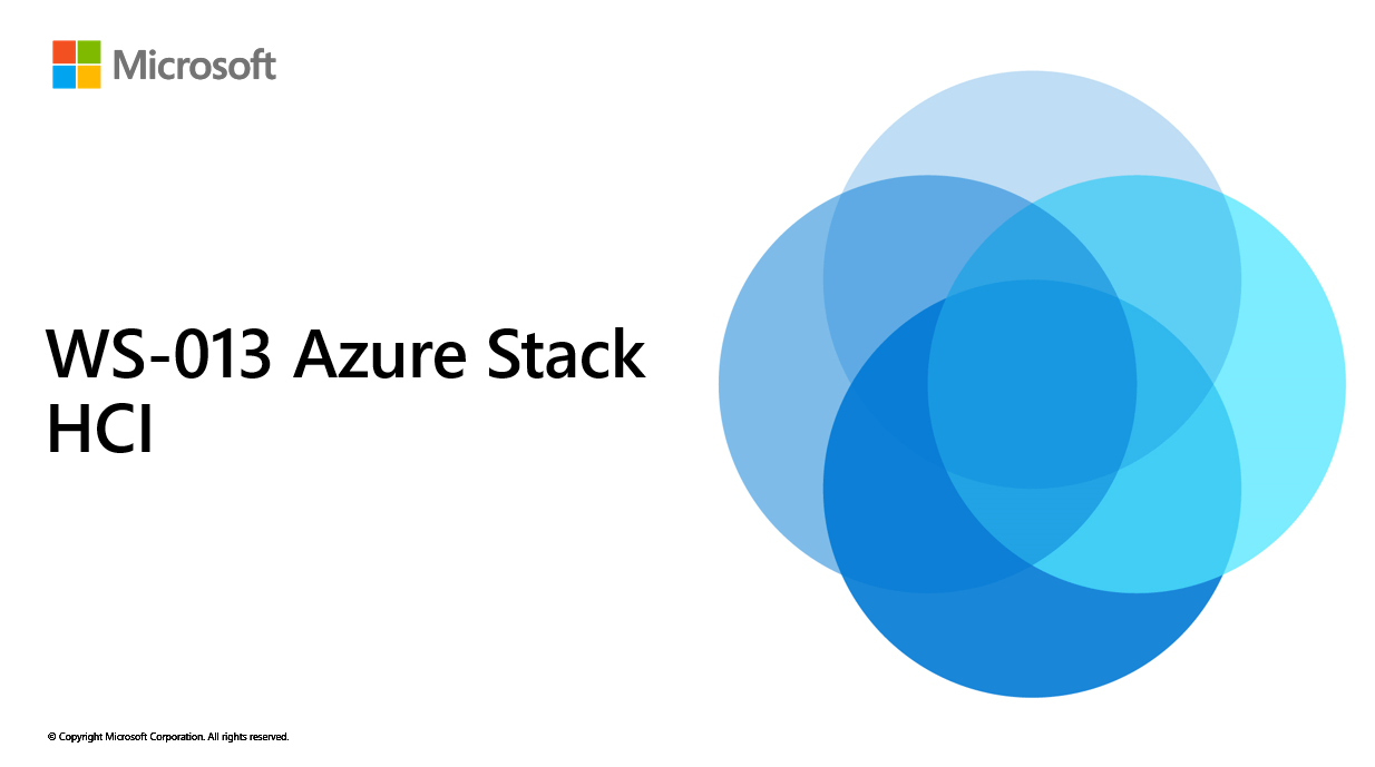 WS-013 – Azure Stack HCI